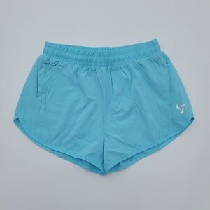 Pedigree FreeRUN High Waist Lined Shorts with Zipper Pockets | Blue